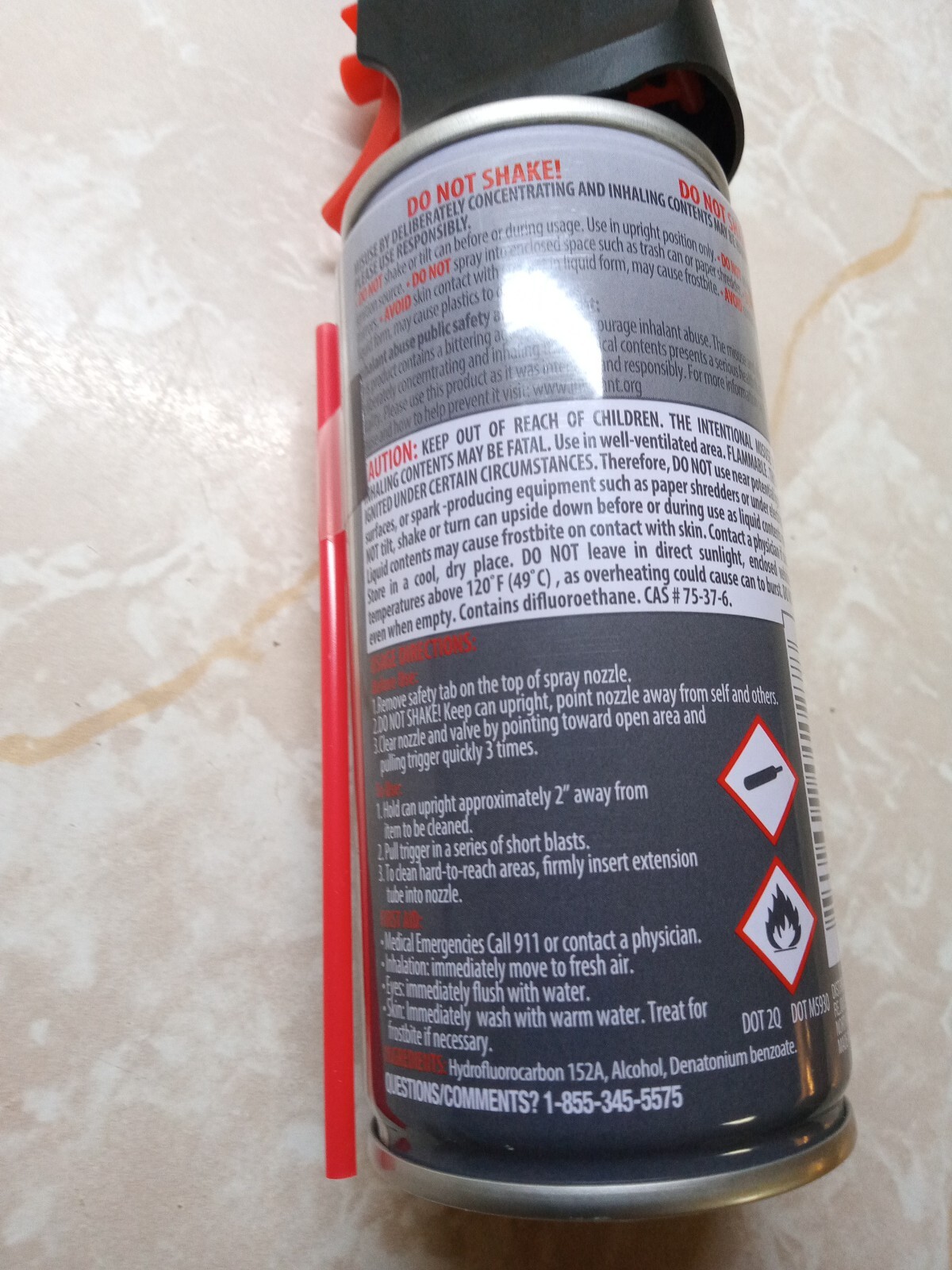 Air Duster Cans Spray Electronics 2 oz Computer Keyboard Particle Remover Comp
