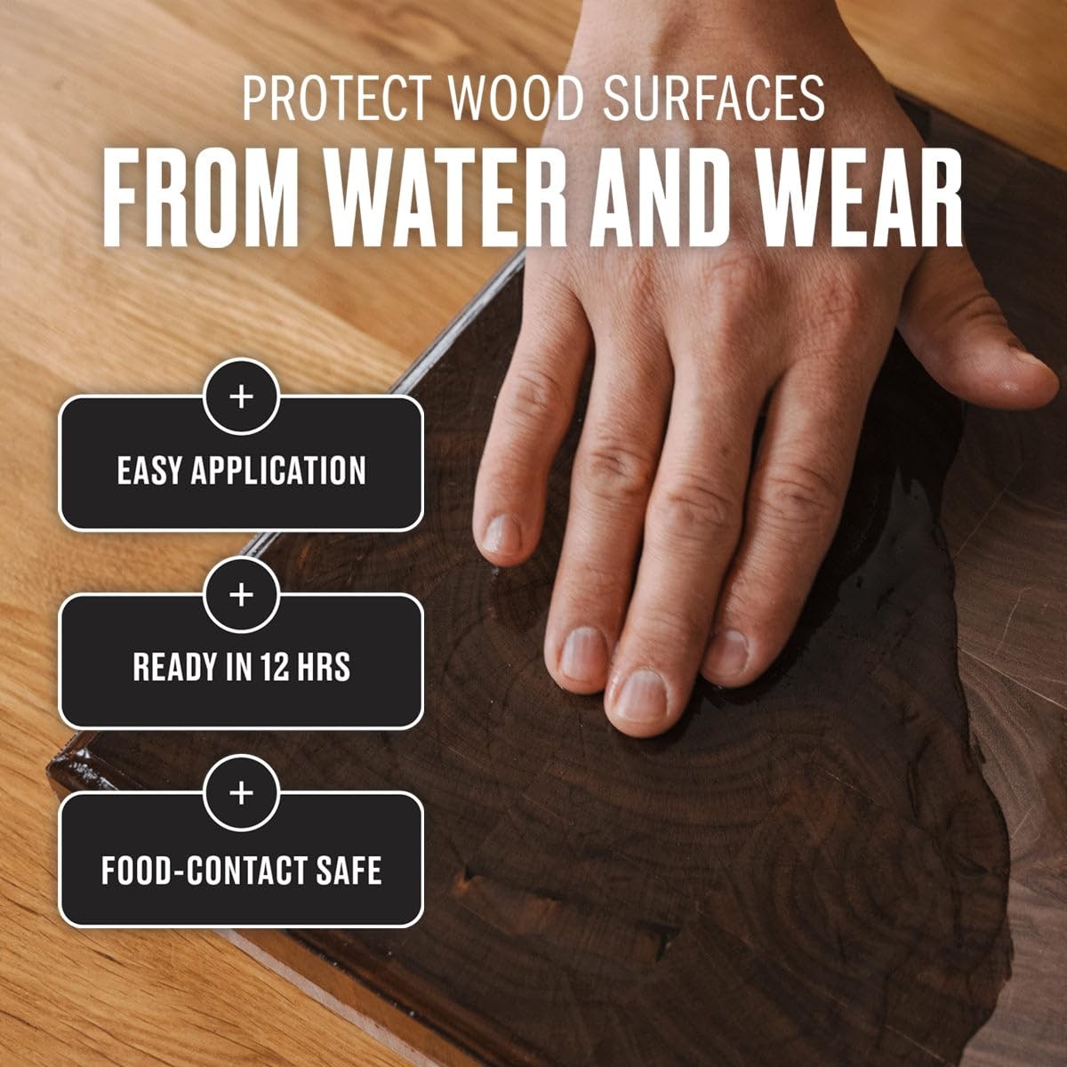 WALRUS OIL – Cutting Board Oil and Wood Butcher Block 8 oz (1/2 pint), Black