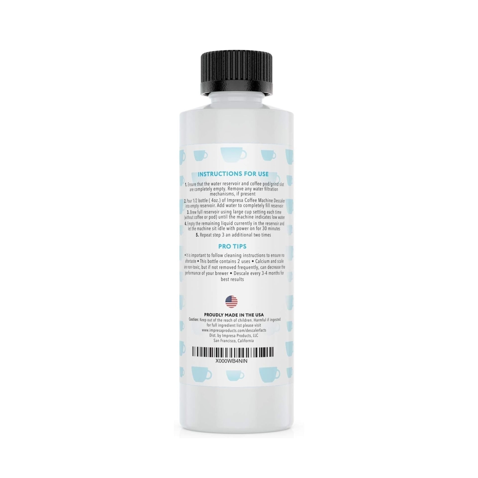 IMPRESA Descaler (1 Pack, 2 Uses Per Bottle) – Made in the USA – Universal De…