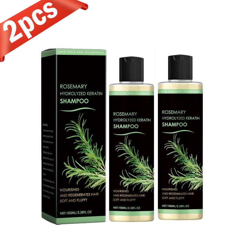 3 Set Organic Rosemary Hair Growth Shampoo for Women and Men-Natural Thickening