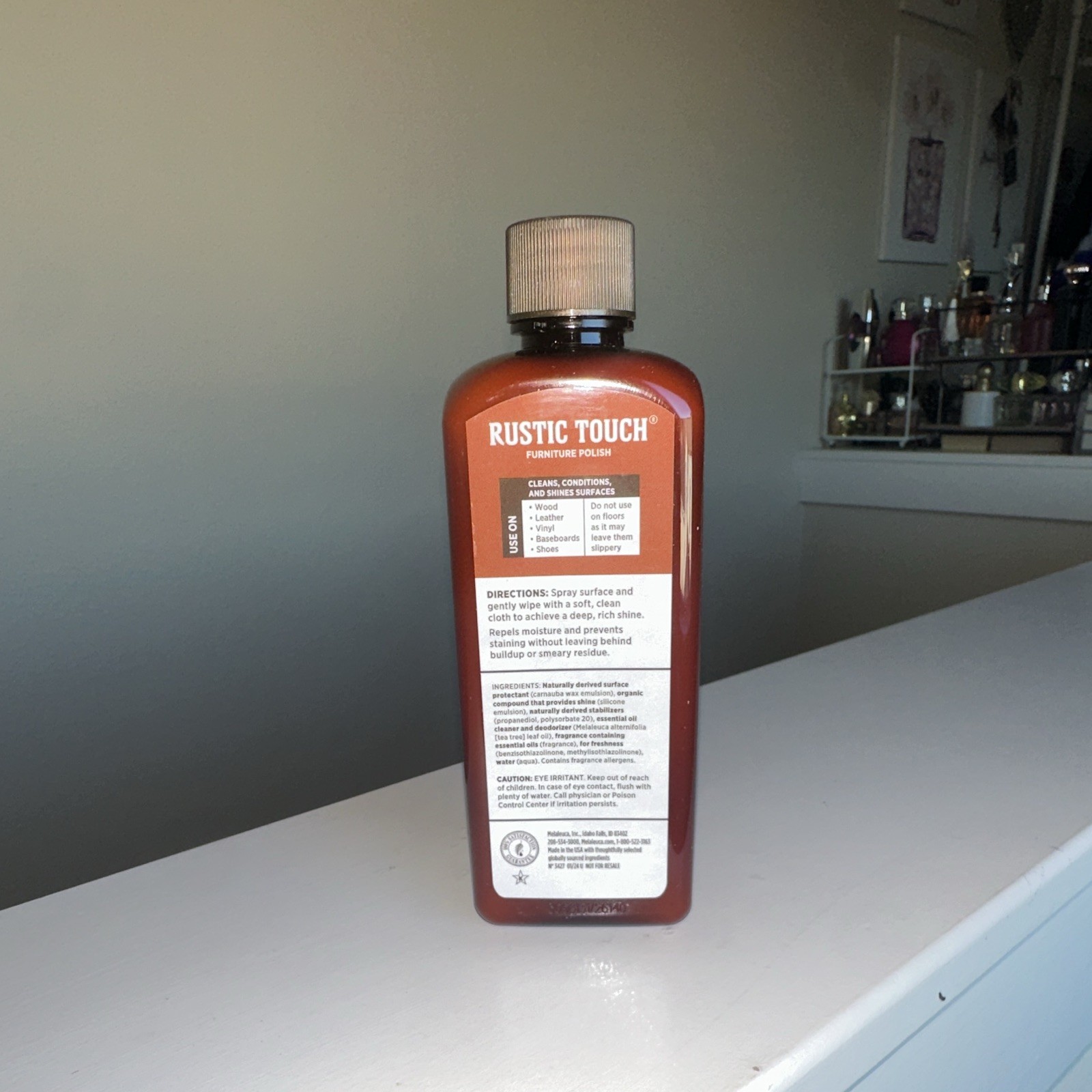 EcoSense Rustic Touch Furniture Polish Original Scent 8 fl oz No Parabens