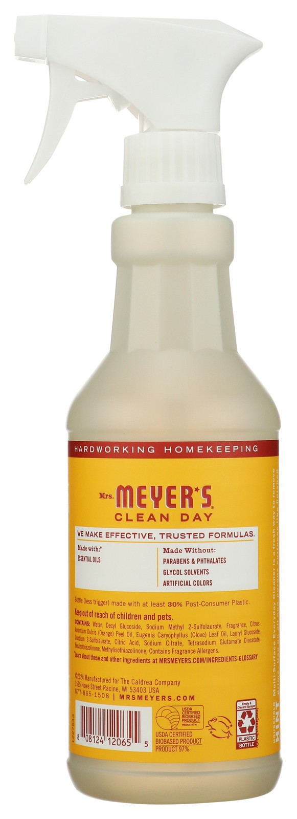 Mrs Meyers Clean Day Multi-Surface Everyday Cleaner Clementine Scent 16 6 Pack