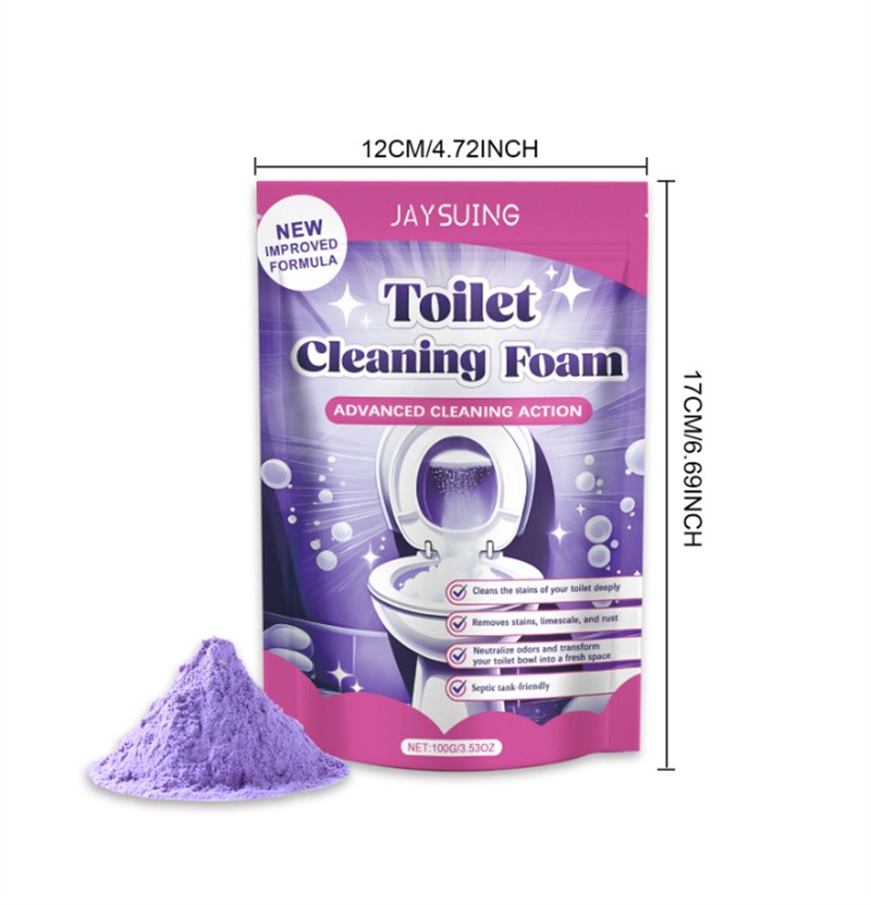 1-5PCS Fizzclean Toilet Foam Cleaner, Toilet Cleaning Foam Insta-Action 100g