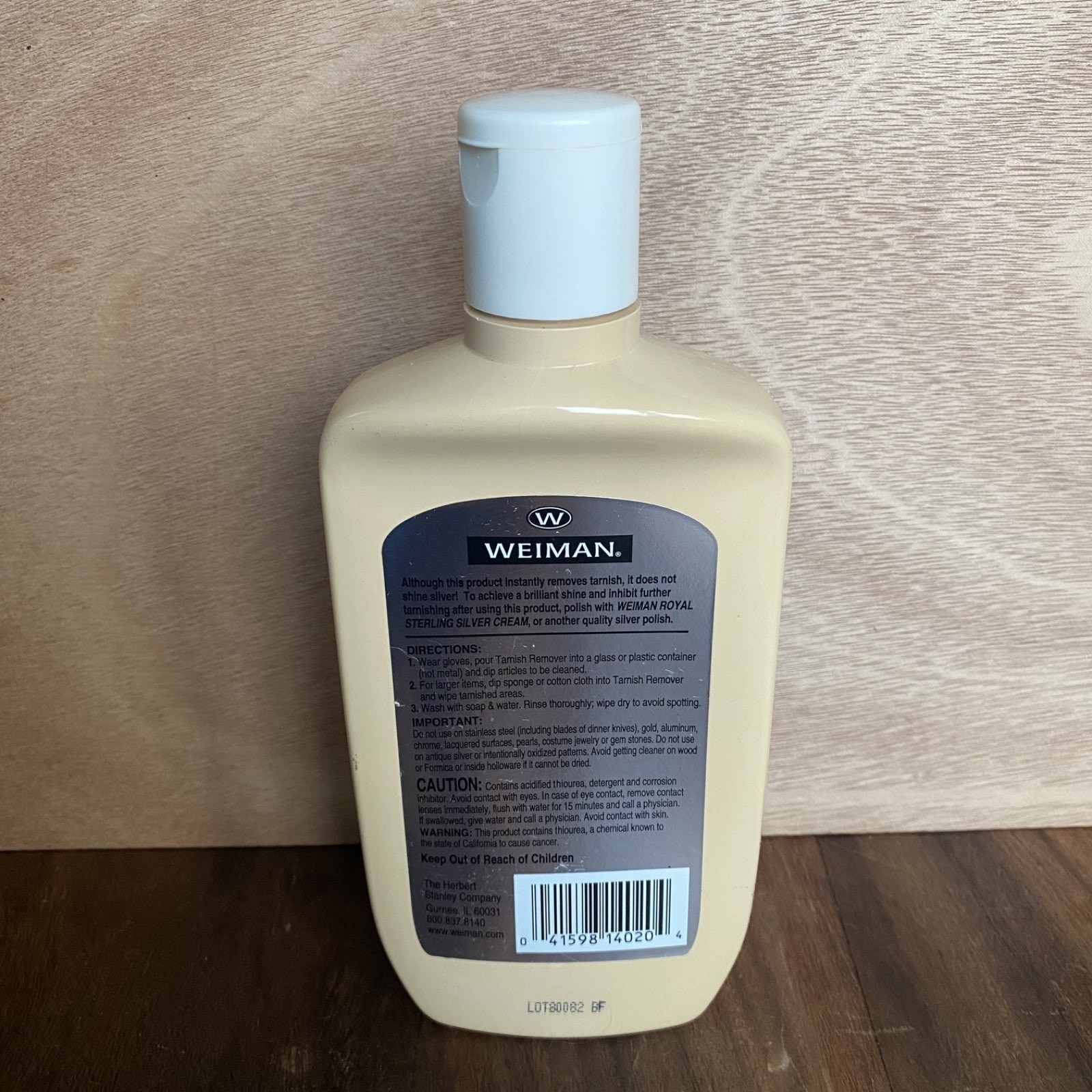 New Weiman Instant Tarnish Remover For Silver & Copper 16 oz