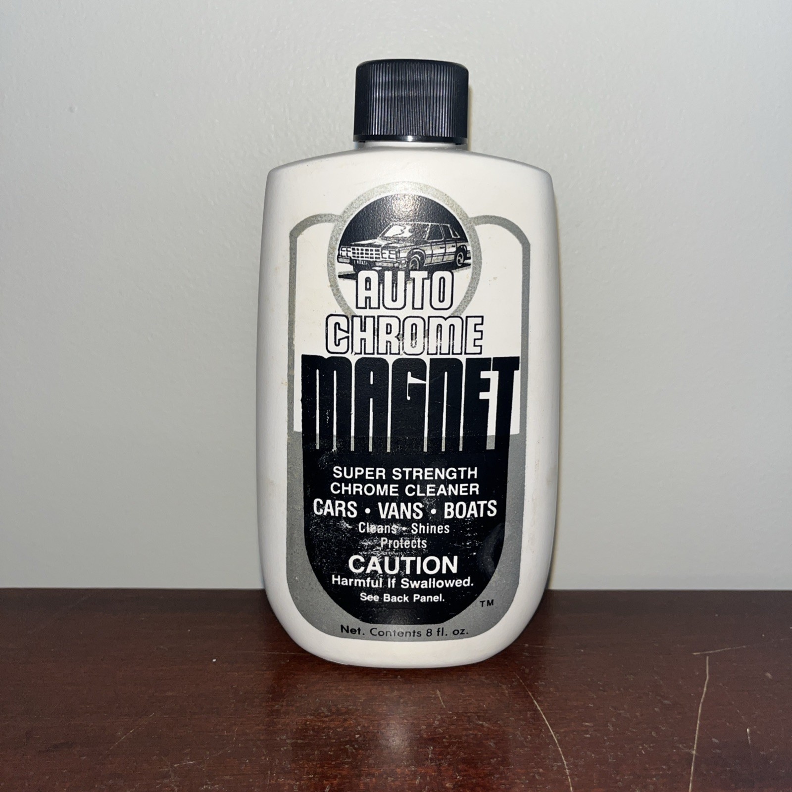 Vintage AUTO CHROME MAGNET Polish Cleaner 8oz Discontinued