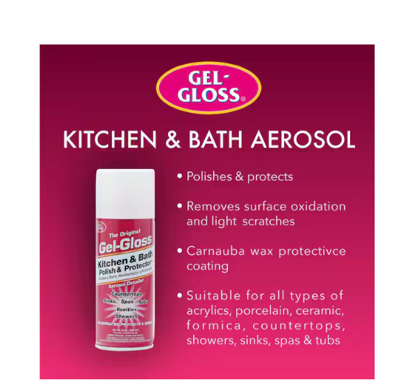 One Step Fiberglass Aerosol Cleaner, Protector and Polish 12 Oz.