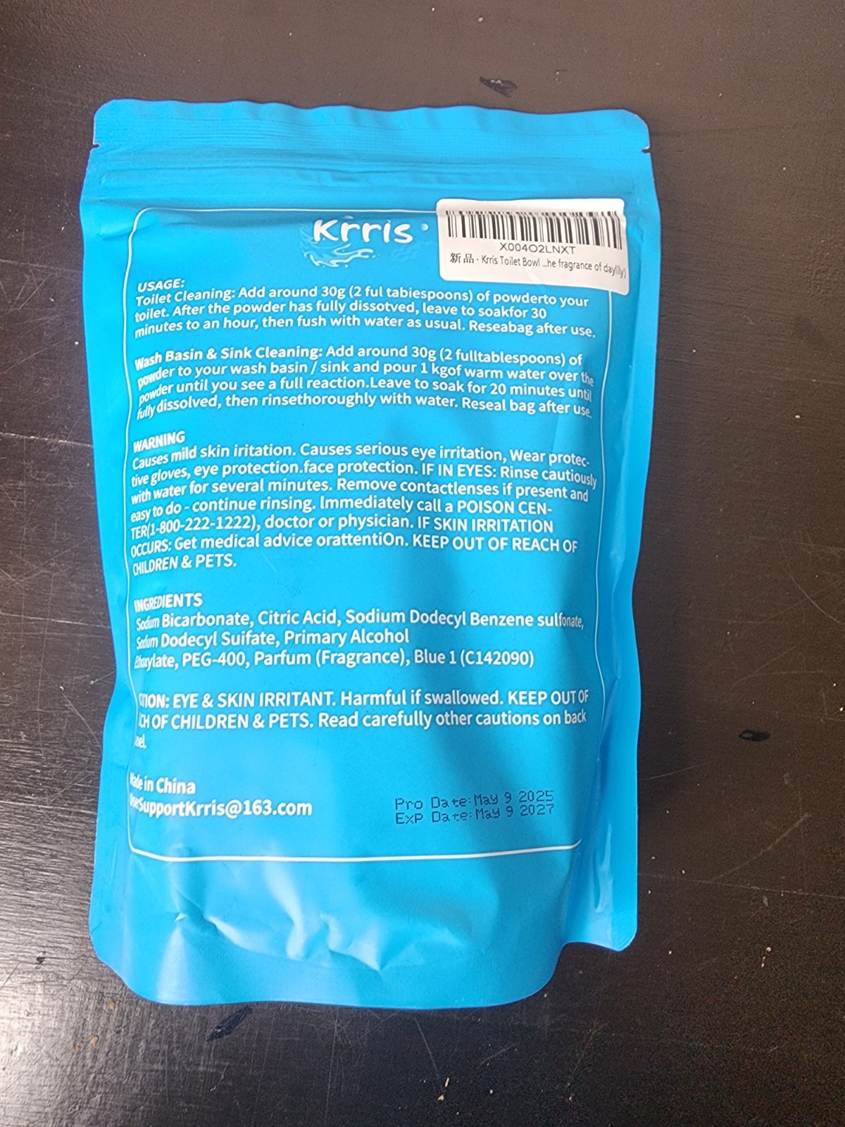 Toilet Bowl Cleaner Powder – Deep Cleaning Foam for Stains & Limescale (12 oz)