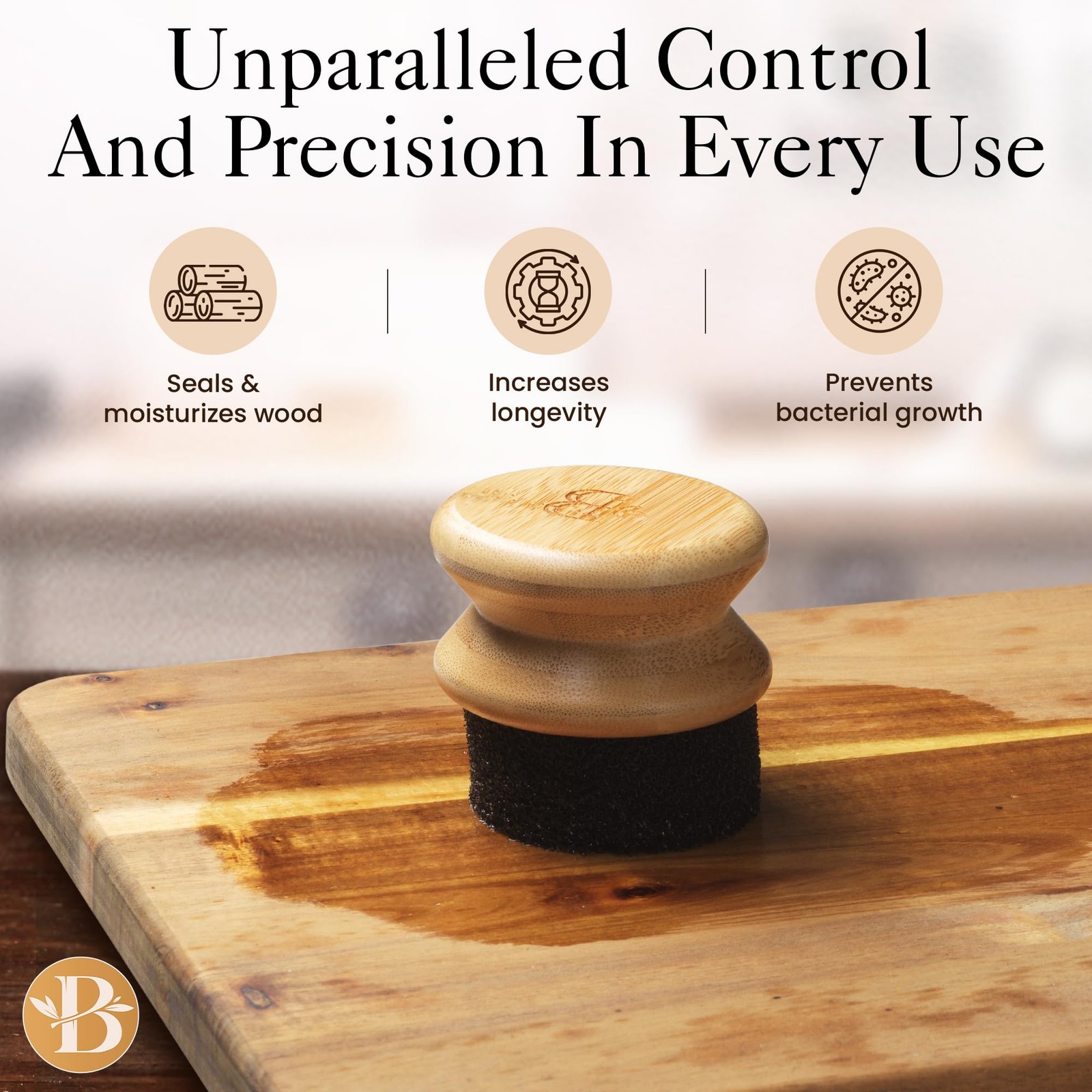 Cutting Board Oil Applicator – Brush for Applying Mineral Oil, Wax, and Wood …