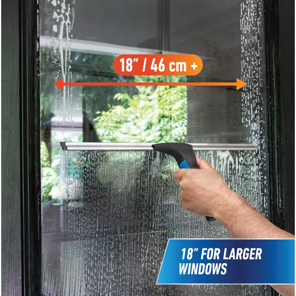 18 In. EZ Change Squeegee with 12 In. Interchangeable Blade