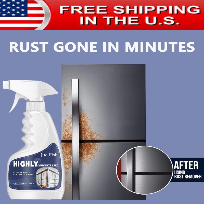 All-Purpose Rust Remover Spray 120ML Fast Acting Iron Oxidation Eliminator USA