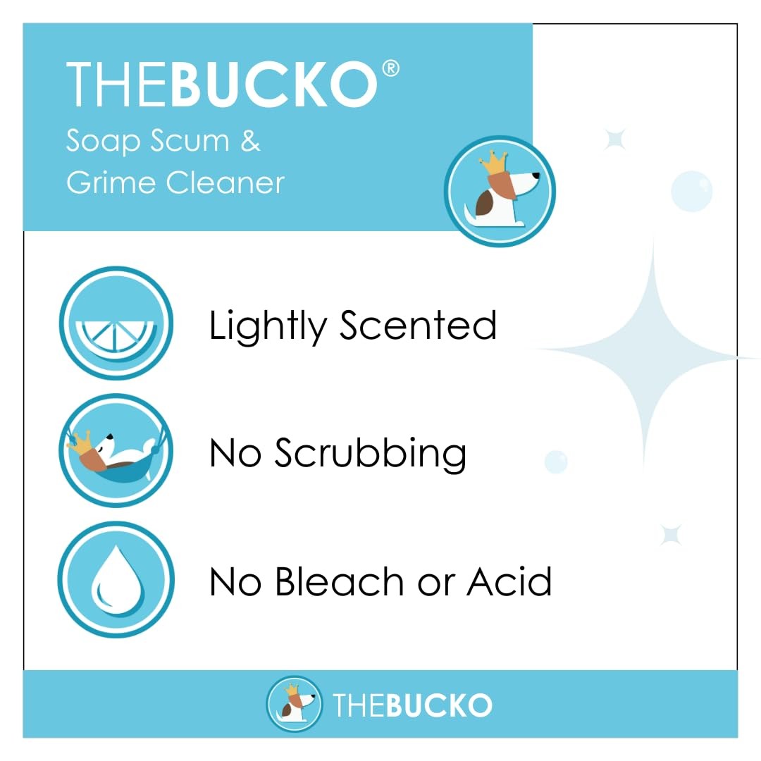 The Bucko Soap Scum Remover and Grime Cleaner, 32 Fl Oz (Pack of 1)