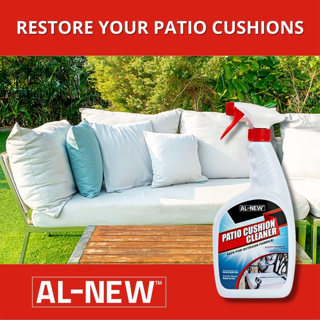 Easy-To-Use 32 Oz Outdoor Fabric Cleaner – Revitalize All Your Patio Essentials
