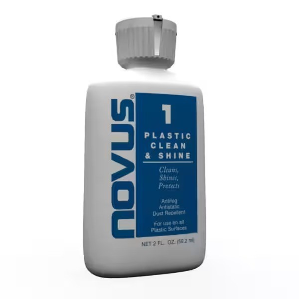 NOVUS 2.0 oz. Kit Plastic Cleaner, Polish & Scratch Remover restoring plastic
