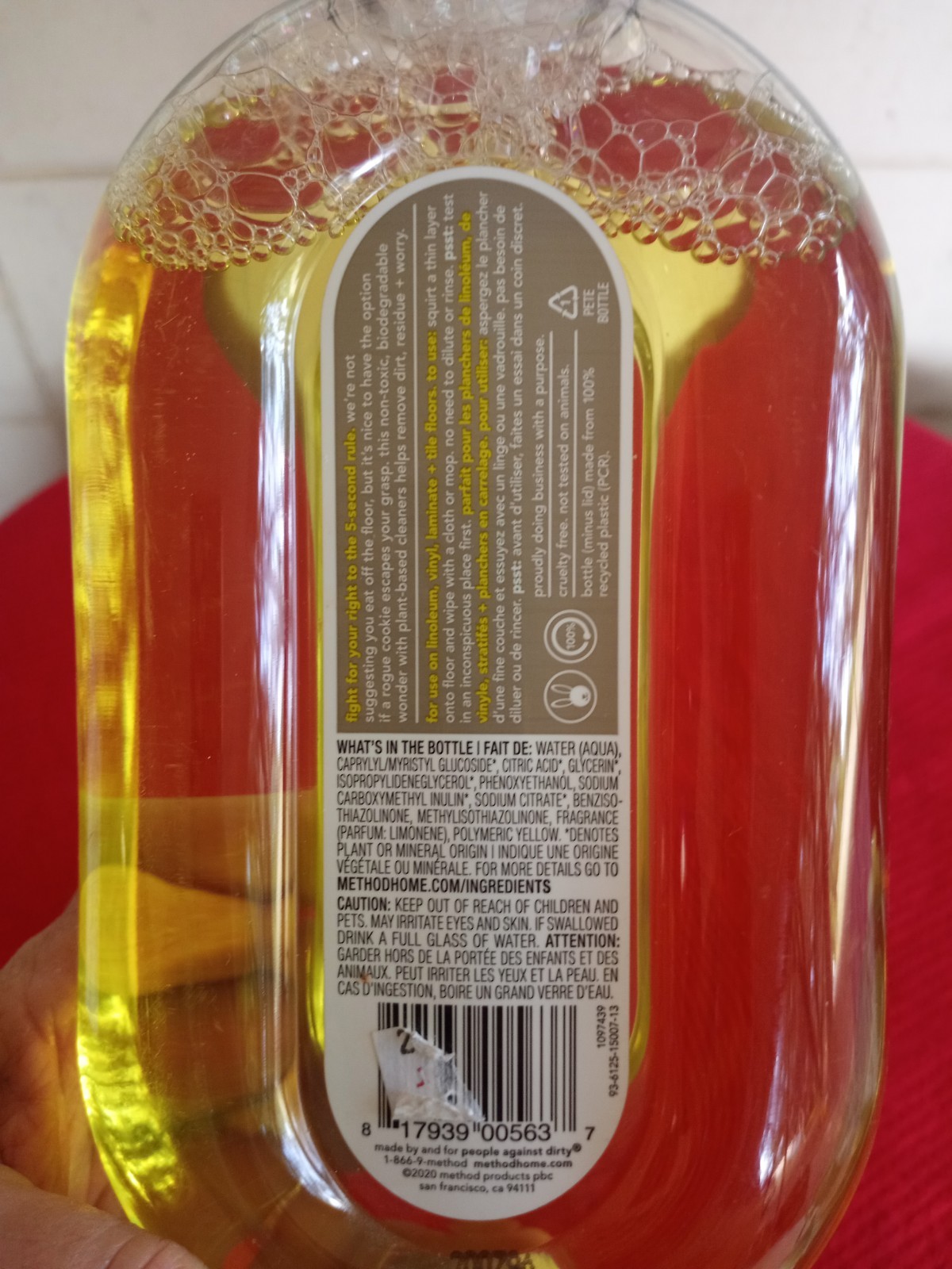 2) Squirt Mop Hard Floor Cleaner Lemon Ginger & Citron 25 fl oz One Step Cleaner