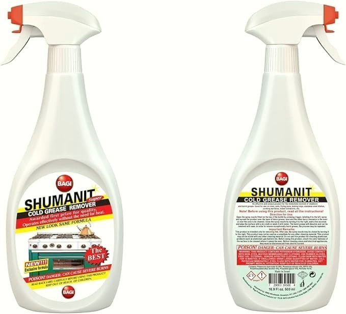 Shumanit Bagi Cold Grease Remover -Kosher For Passover 26.4 Fl oz (Pack of 2)
