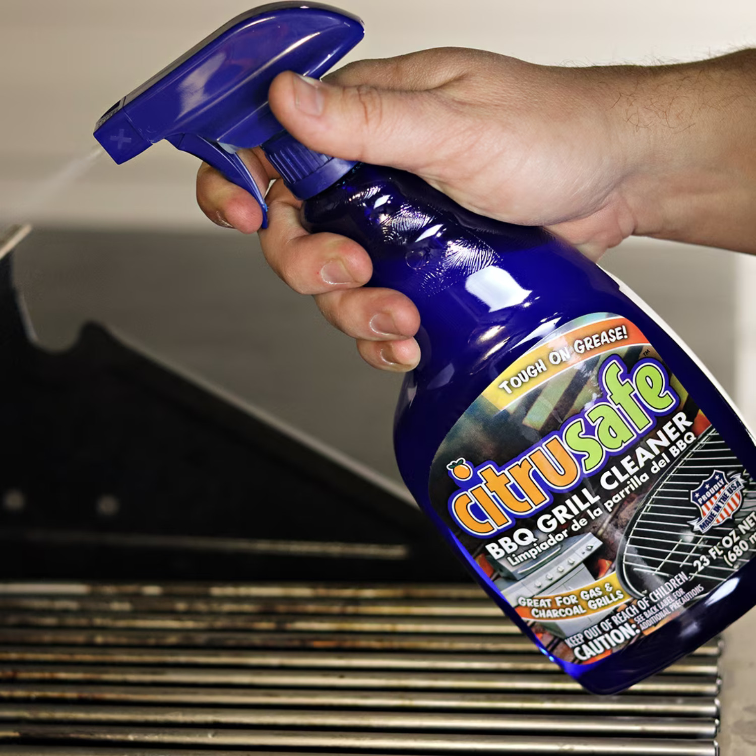CitruSafe BBQ Grill Cleaner 3 Pack 23oz Grate Degreaser Spray, 3 Pack