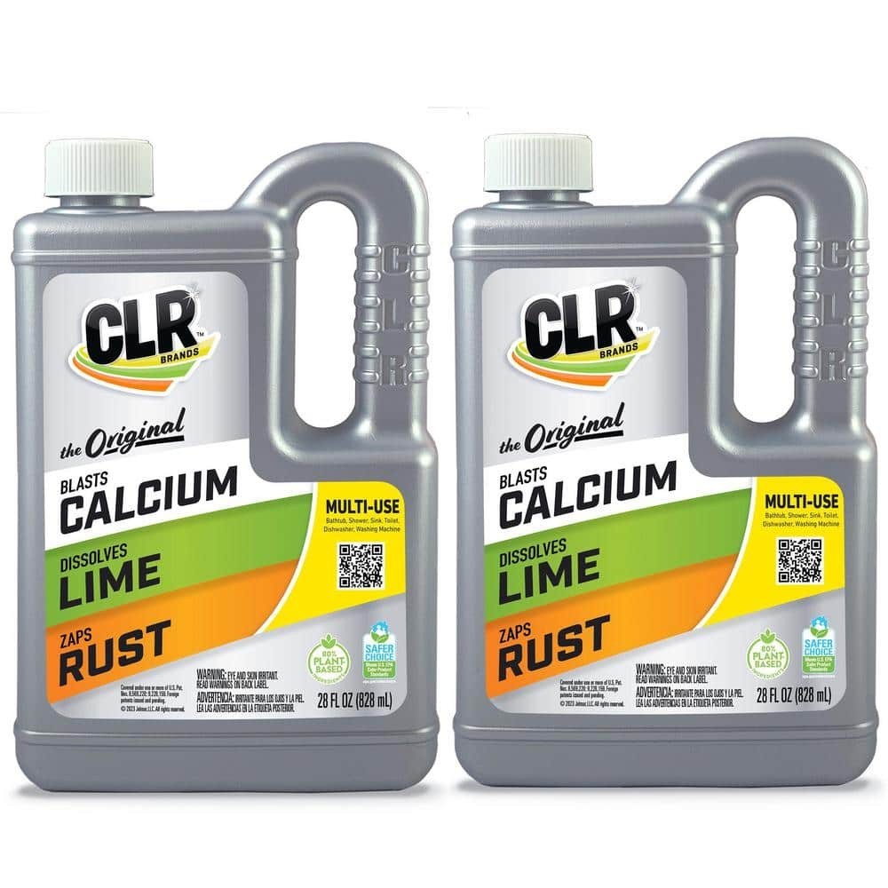 CLR 28-oz Calcium Lime & Rust Remover 2-Pack Tough Clean for Bath Kitchen & Fixt