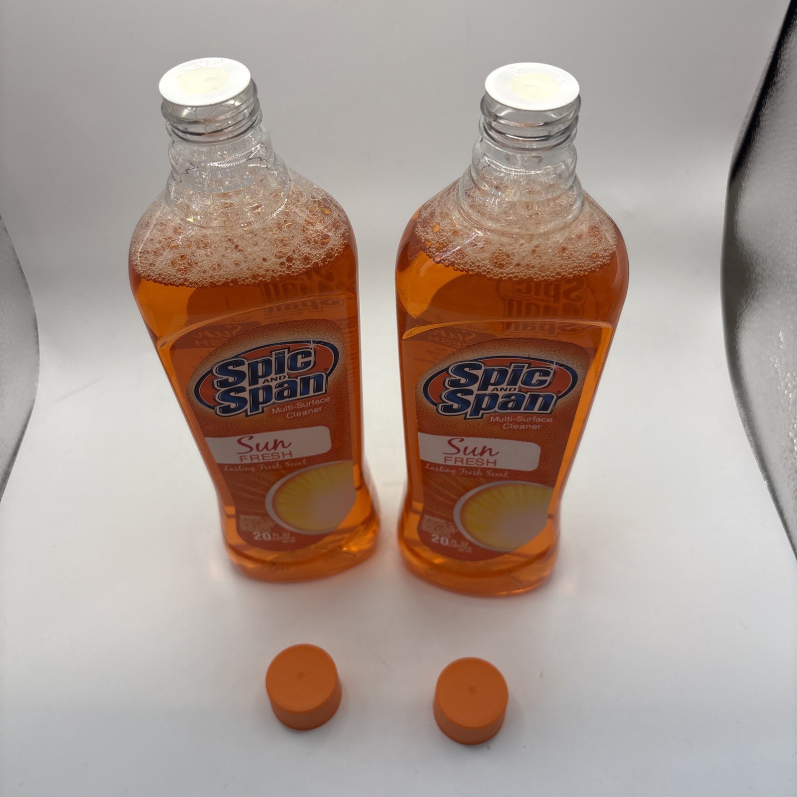 Spic And Span SUN FRESH scent (2) Multi-Surface Cleaner 20 oz each New Sealed