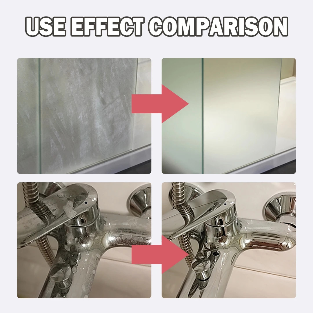 Bathroom Glass Cleaner Hard Water Spot Remover For Shower Door Ceramic Tiles