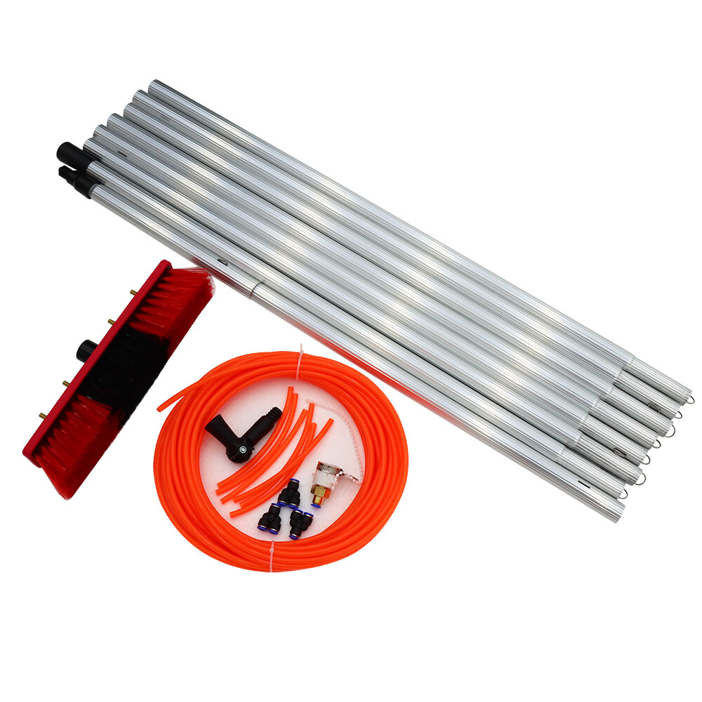 26ft Long Poles Water Fed Pole Kit Window Cleaning & Washing Safe And Convenient