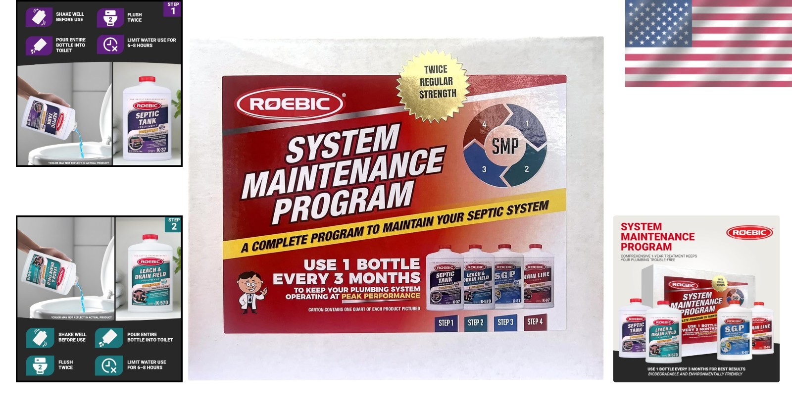 Complete Septic Care Kit 4 Quarts: Unscented, Non-Toxic, Prevents System Failure