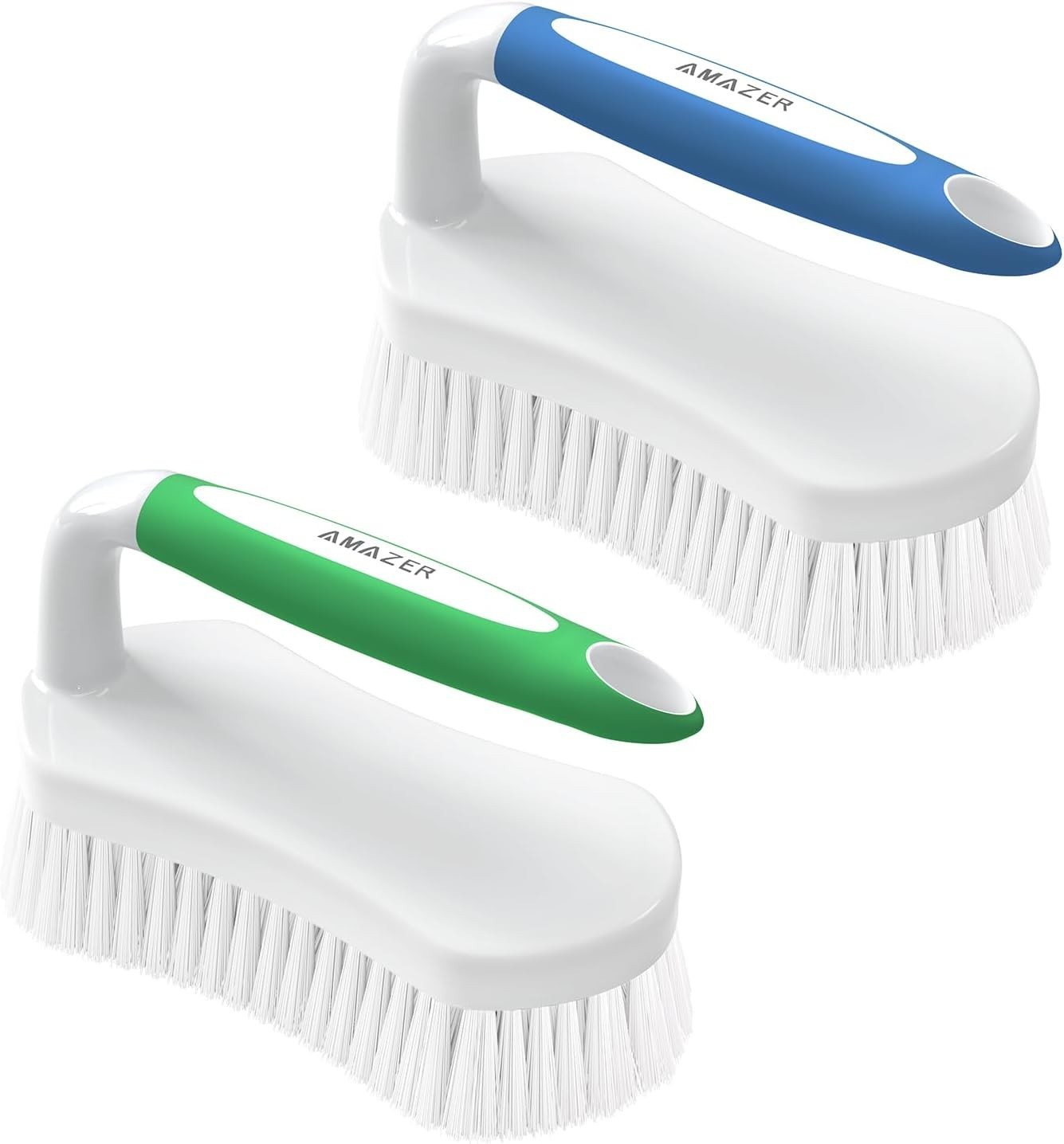 Durable Blue & Green Shower Scrub Brush – Comfort Grip & Heavy Duty Design