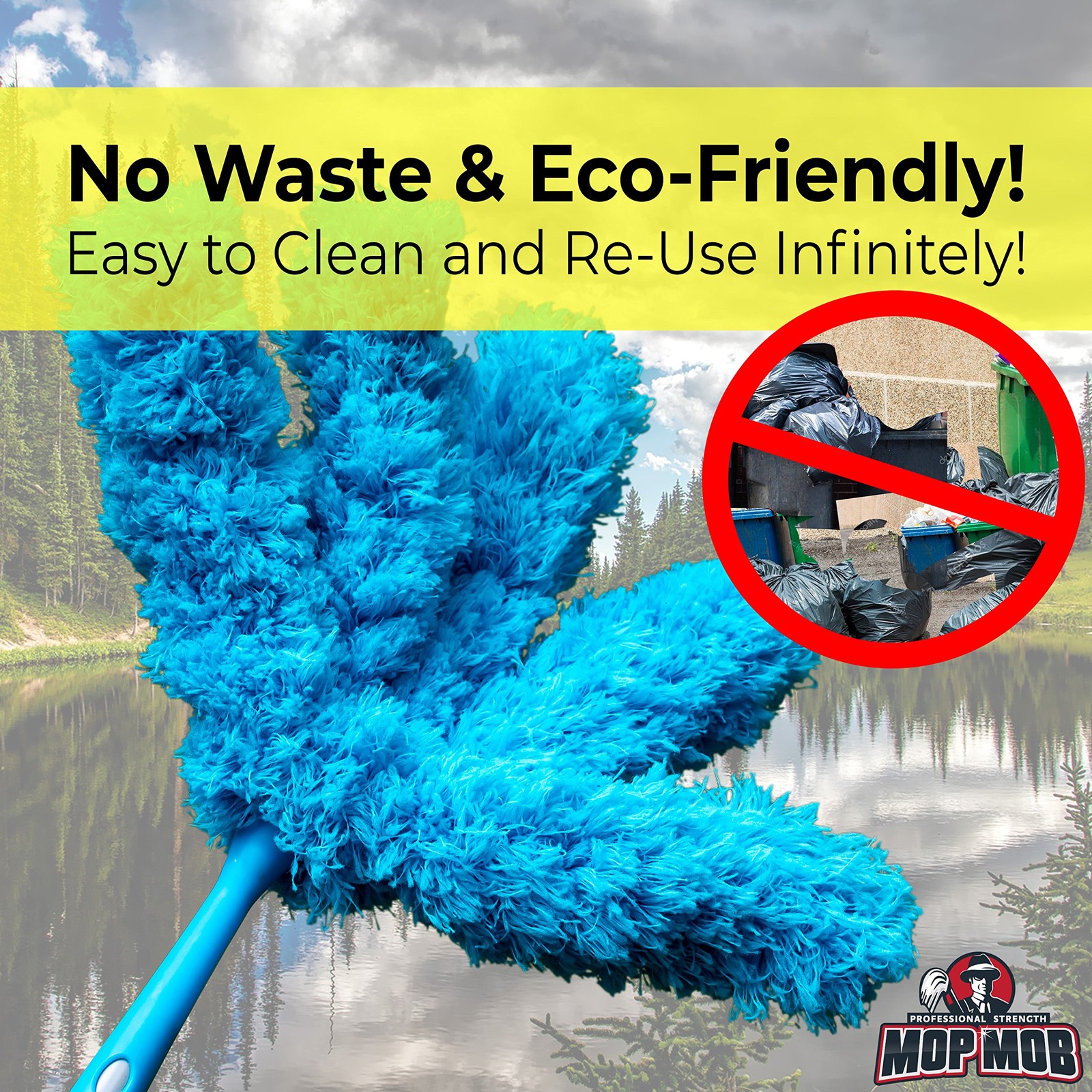 Extendable Washable Microfiber Duster and Blind Cleaner w/Pivoting Head and E…
