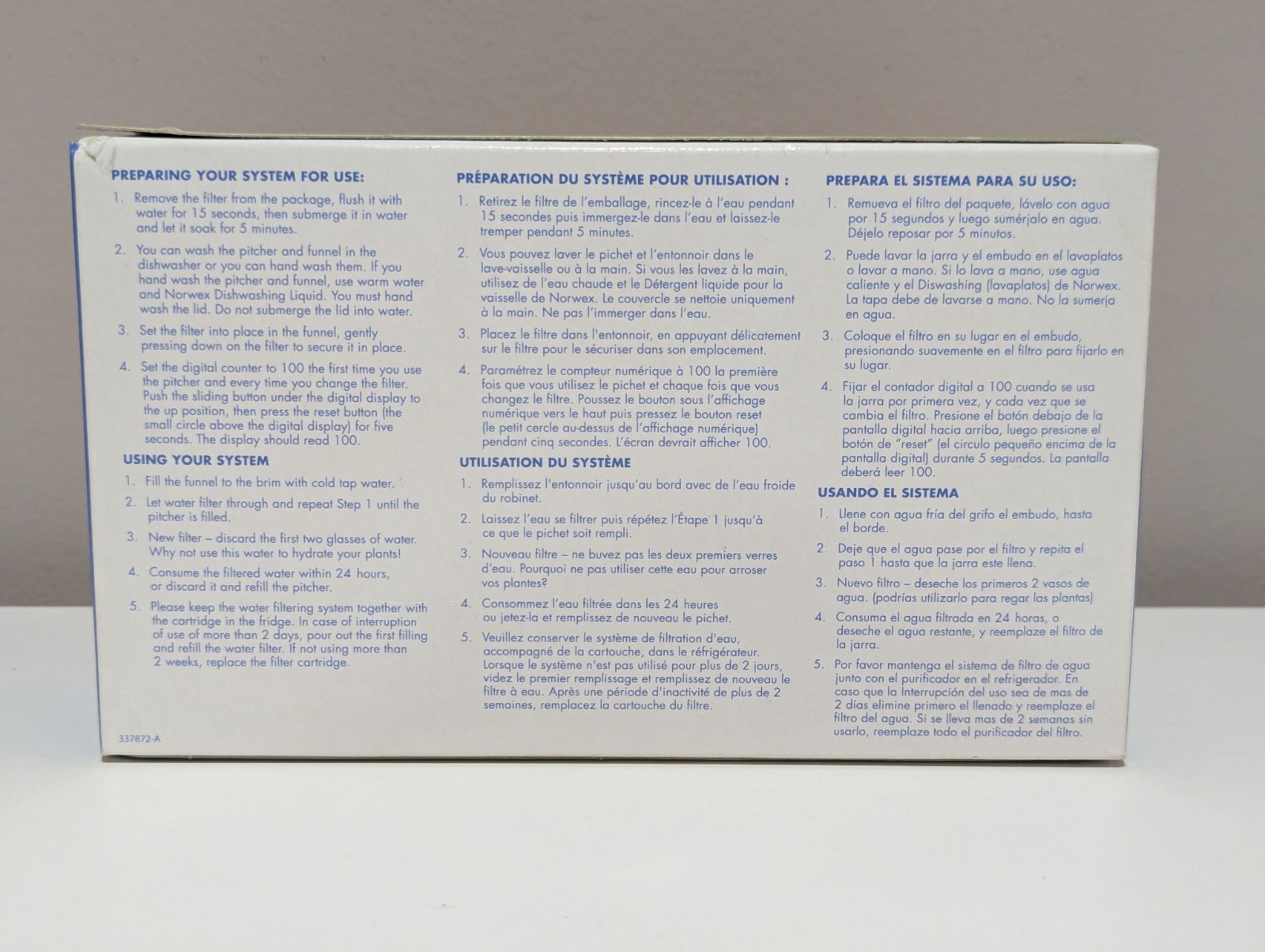 Norwex Water Filtration System Refills – 2 Pack Magnesium BWT BPA-Free Filters