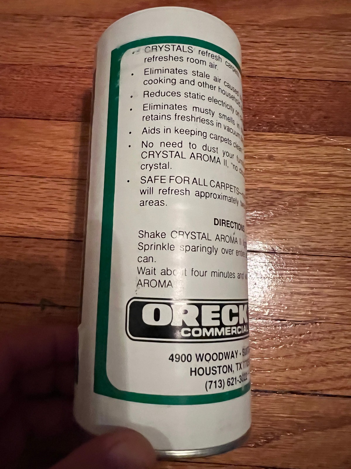 Oreck XL Commercial Crystal Aroma II Carpet Refresher Vintage Tube Vintage