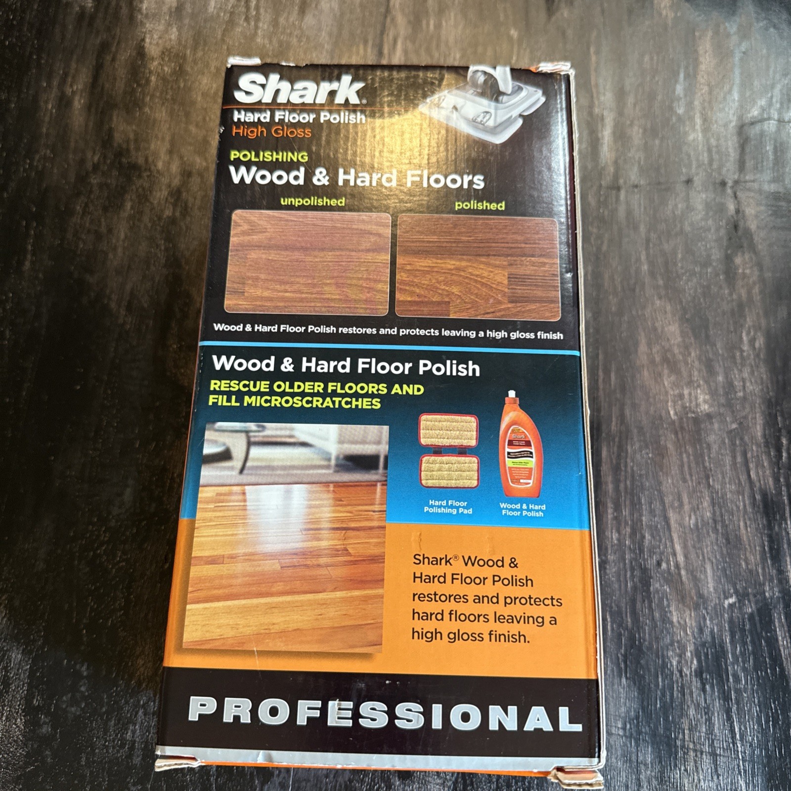SHARK Wood & Hard Floor Cleaner Wood Floor Polish 28 oz. Discontinued NEW SEALED
