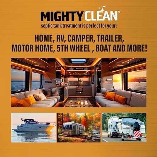 Septic Tank Treatment – 12 Pods, 1 Year Supply – RV Toilet Treatment – Dissolvab