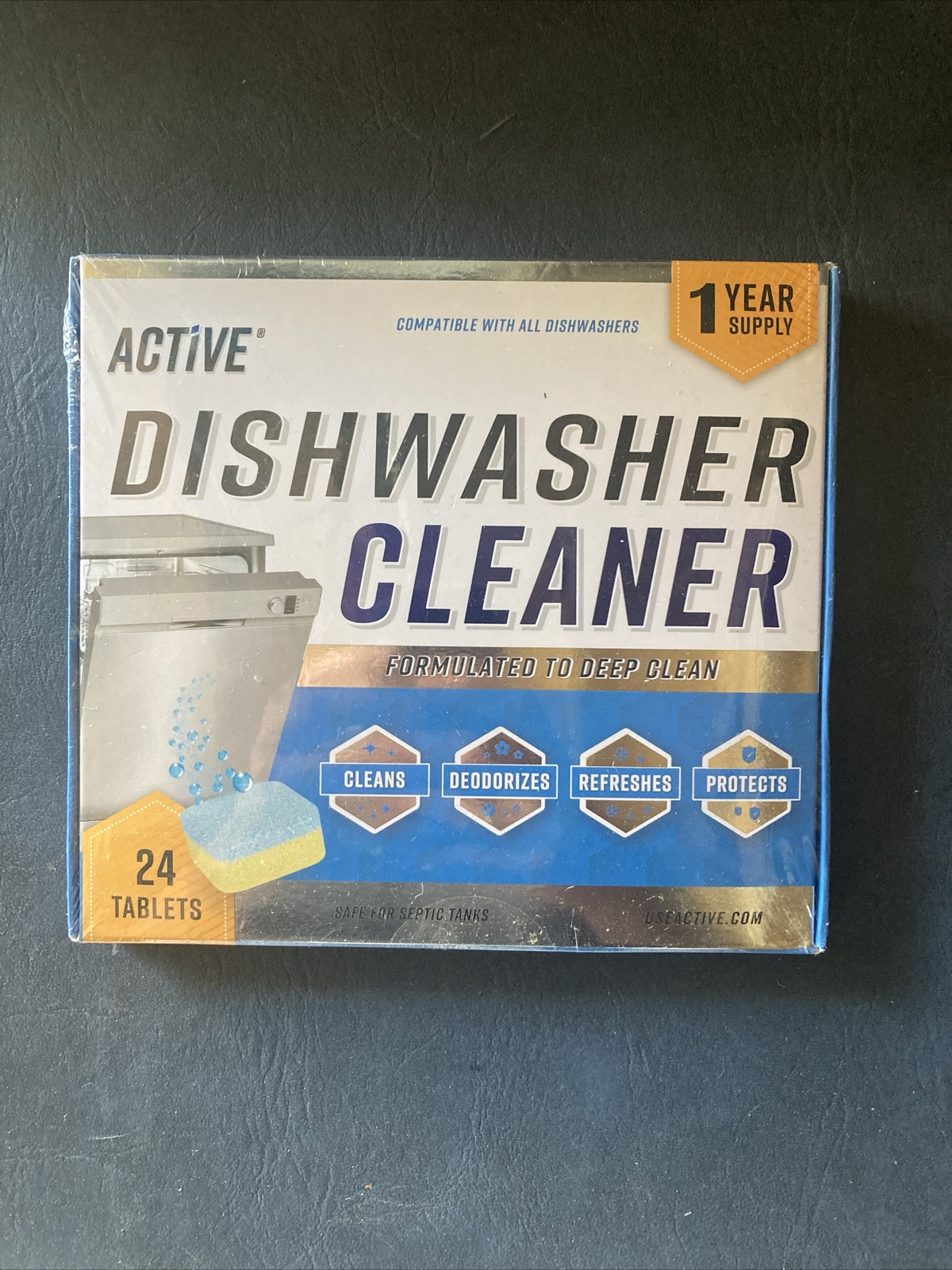 Dishwasher Cleaner And Deodorizer Tablets 24 Pack Deep Cleaning New Sealed