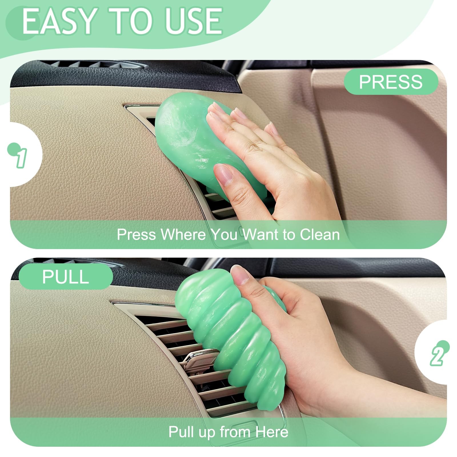 TeSabMi Car Cleaning Gel for Car Cleaning Putty Car Putty Car Interior Cleaner