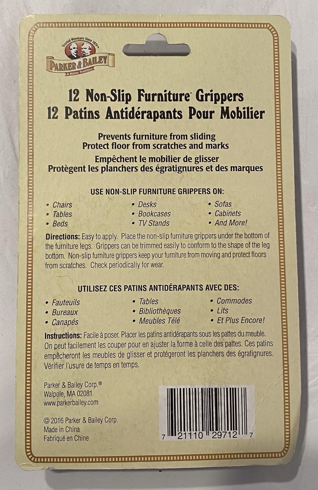 Parker & Bailey 48 Non-Slip Furniture Grippers 1.5in diameter (4 – 12 packs) New