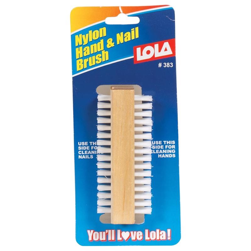 Lola L383 Wood Handle Nail & Hand Brush 3 L x 1.75 H x 1.25 W in.