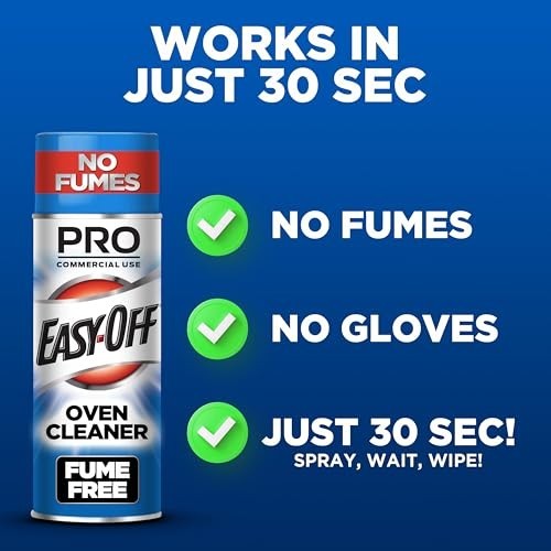 Oven Cleaner Fume Free 24 Oz Foam Removes Grease Burned-On Food Air Fryer