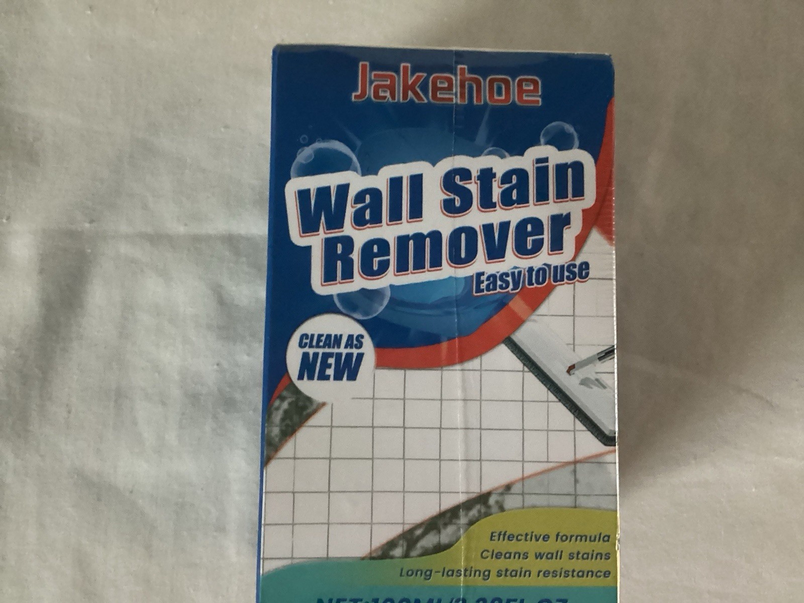 Jakehoe Wall Stain Remover Effective Formula Long Lasting 3.38 Fl Oz , Brand New