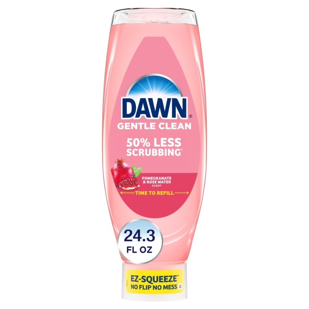 Dishwashing Liquid Pomegranate Rose Water Gentle Clean EZ-Squeeze 24.3oz