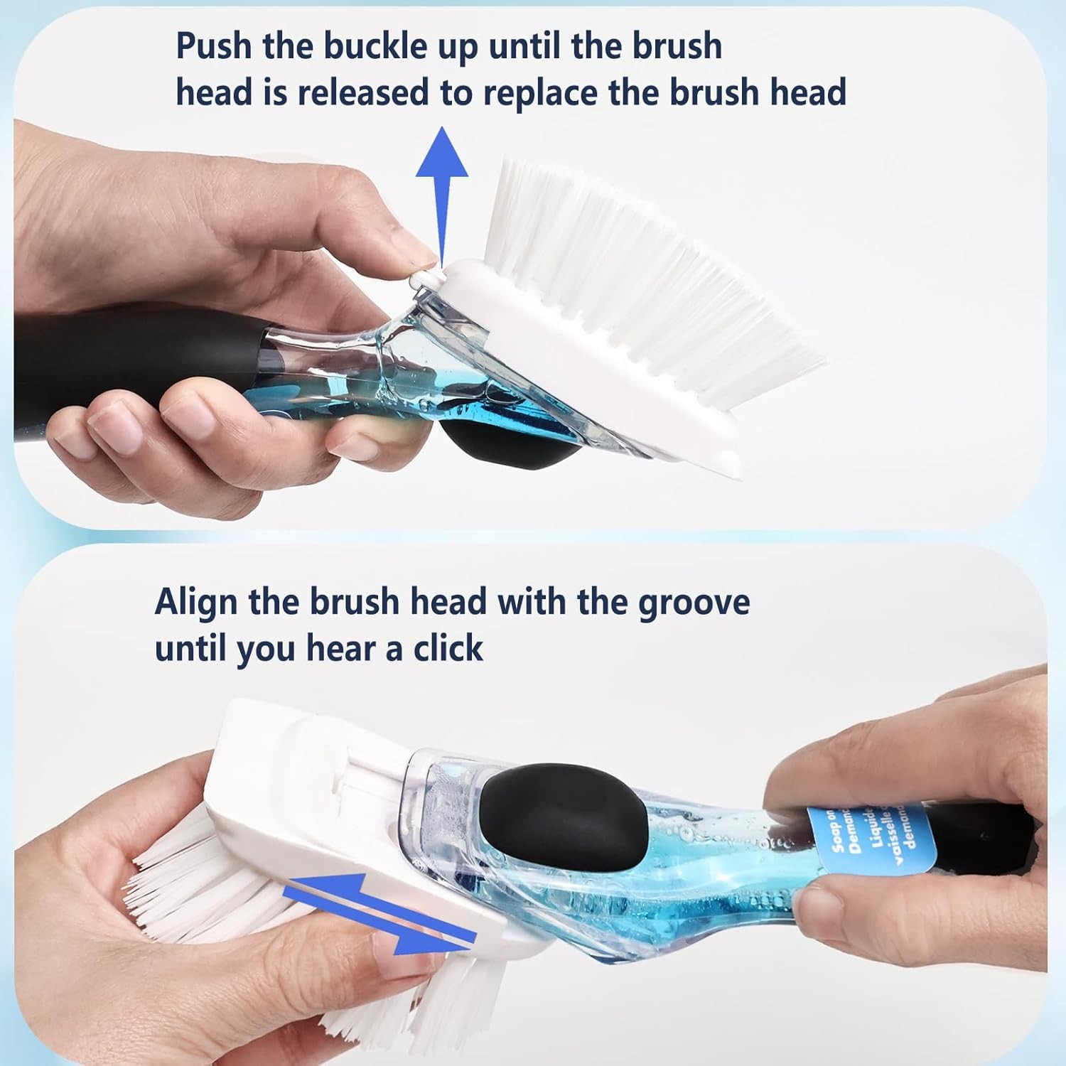 4 Pack Brush Refills OXO Dish Brush Brush Head Replacement OXO Dish Brush