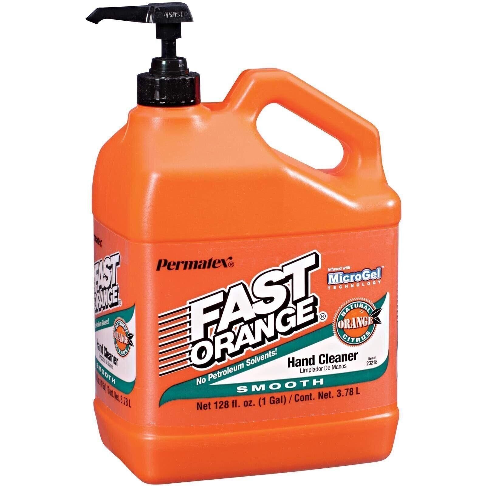 Fast Orange 23218 Smooth Lotion Hand Cleaner with Pump, 1 Gallon, 128 Fl Oz