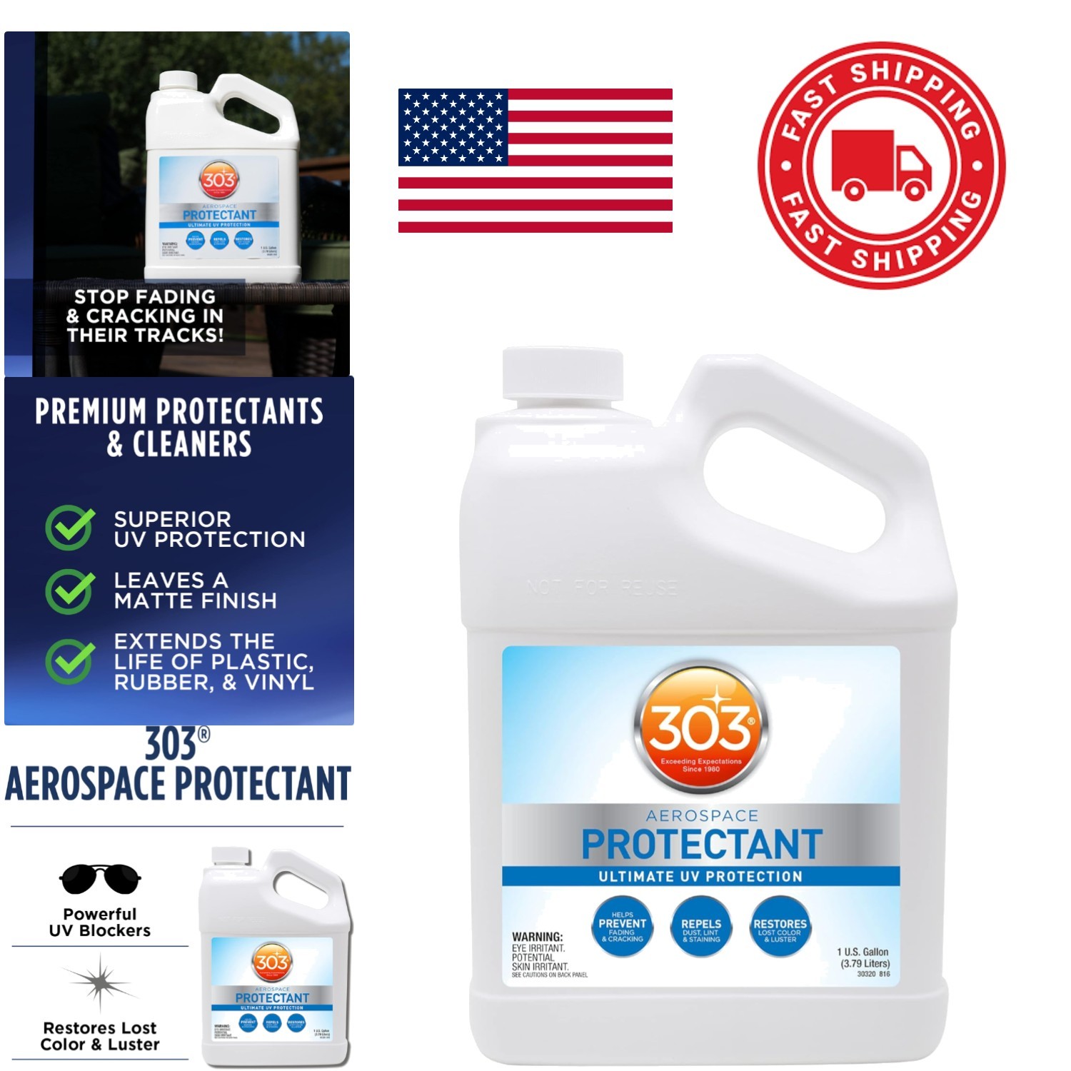 Outdoor Protectant Spray 128 Fluid Ounces Matte Finish for Outdoor Surfaces