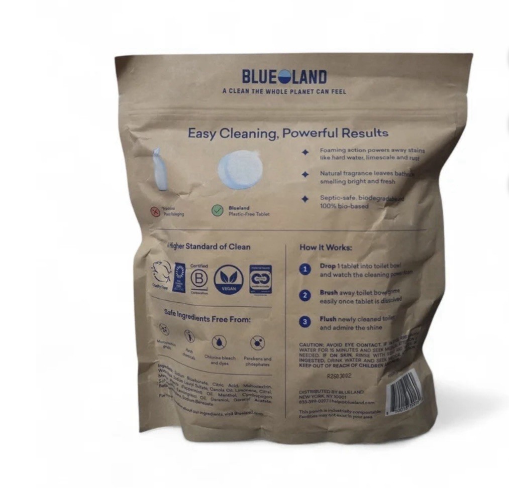 Blueland Toilet Bowl Cleaner Tablets, Lemon Mint, 30-count