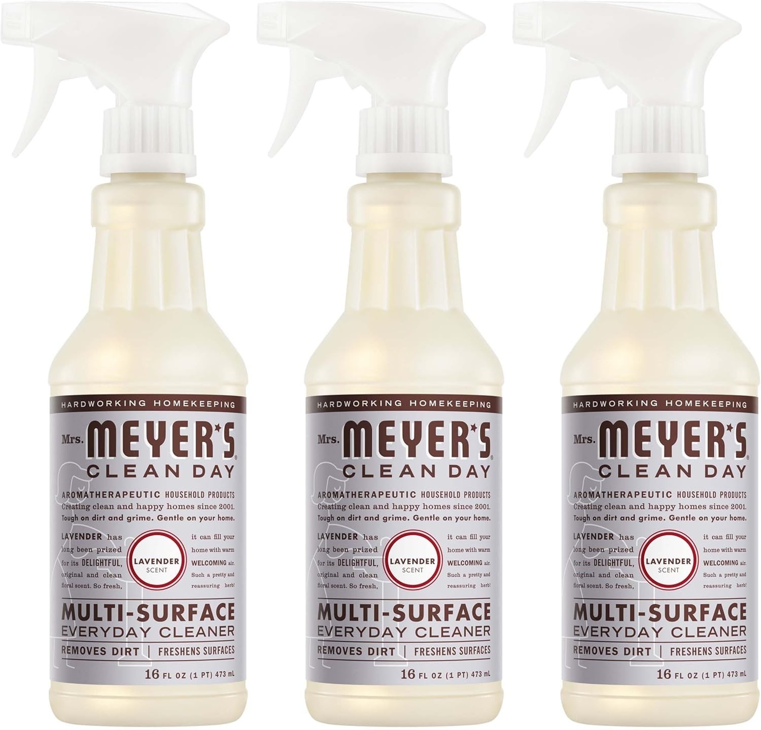 Eco-Friendly Lavender Multi-Surface Cleaner – 3 Pack, 48 Fl Oz | Mrs. Meyer’s