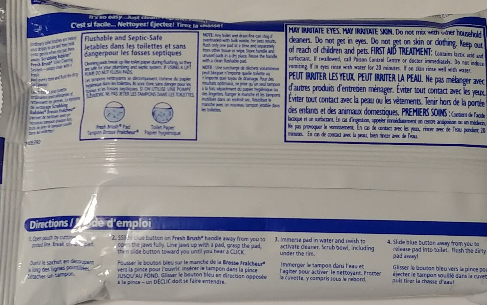 Scrubbing Bubbles 12 Toilet Fresh Brush Flushable Cleaner Refills Citrus Septic