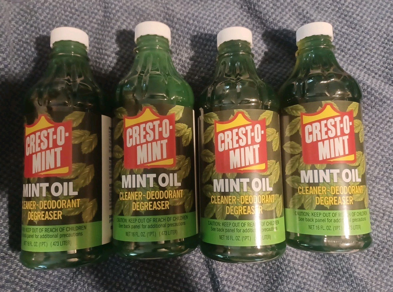 Crest-O-Mint Wintergreen Oil Multi-Purpose Cleaner Degreaser Household Pack of 4