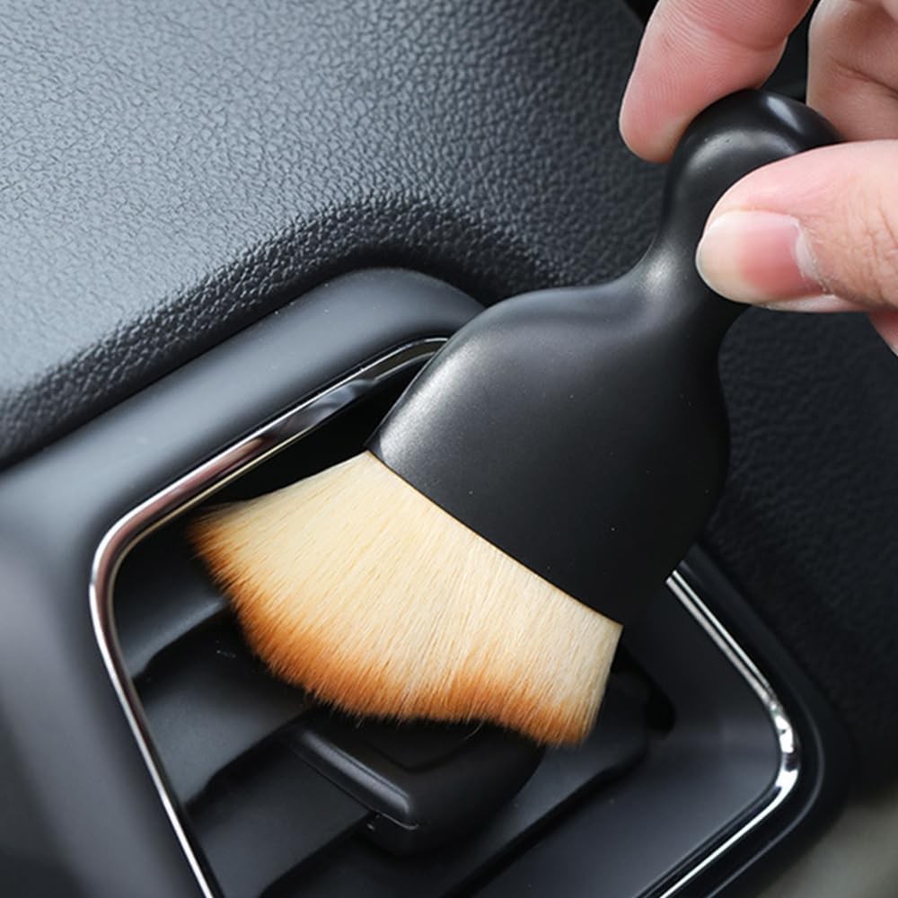 2 Pcs Car Detailing Brush, Car Wash Brush, Car Interior Cleaning Brush Ideal for