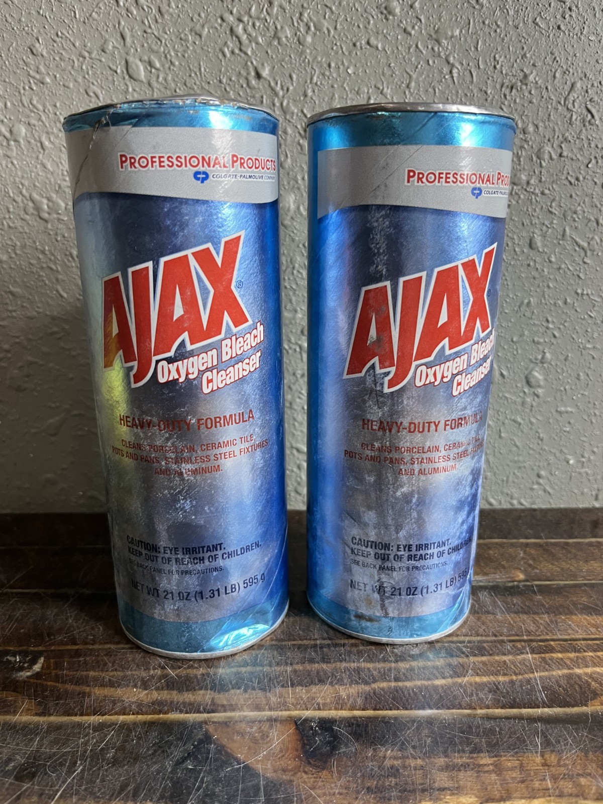 Lot of 2 Ajax Professional Oxygen Bleach Cleanser Heavy Duty Formula 21oz