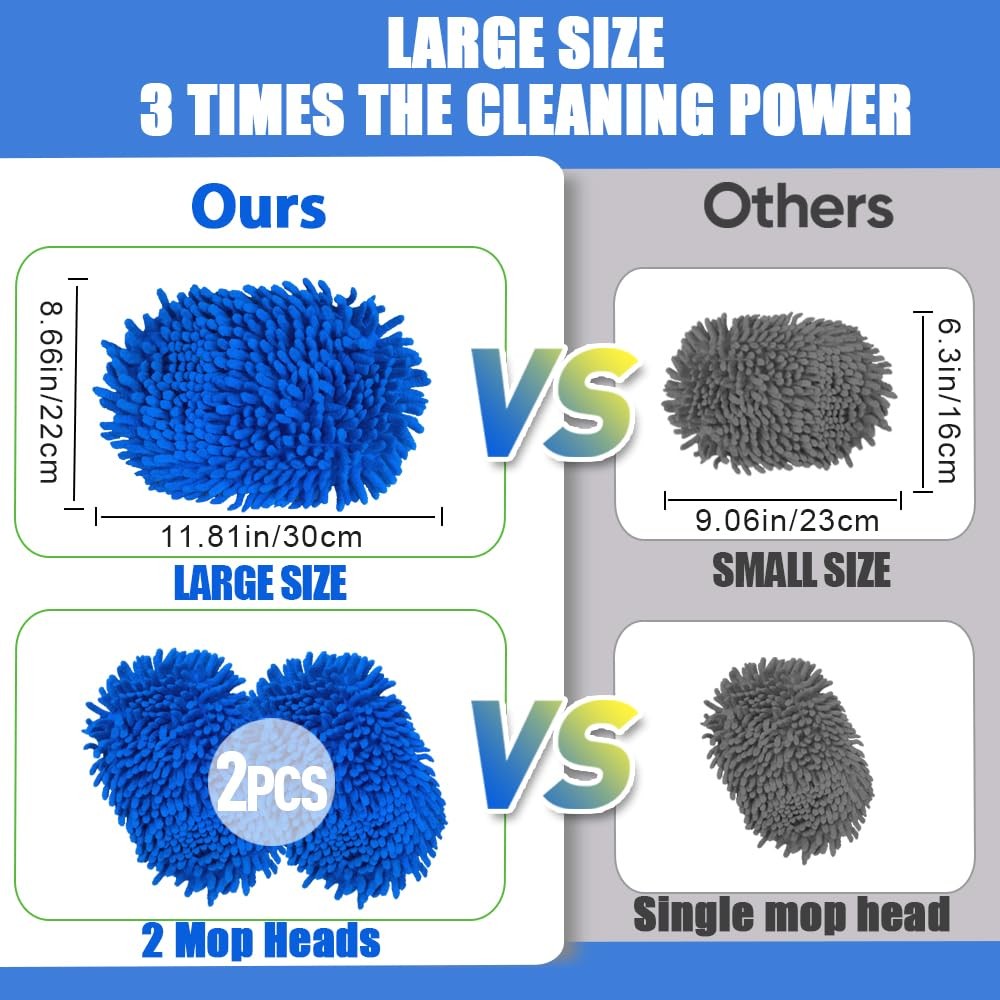 62 Inch Car Wash Brush Kit Mitt Mop Sponge with Long Handle for Car RV Truck