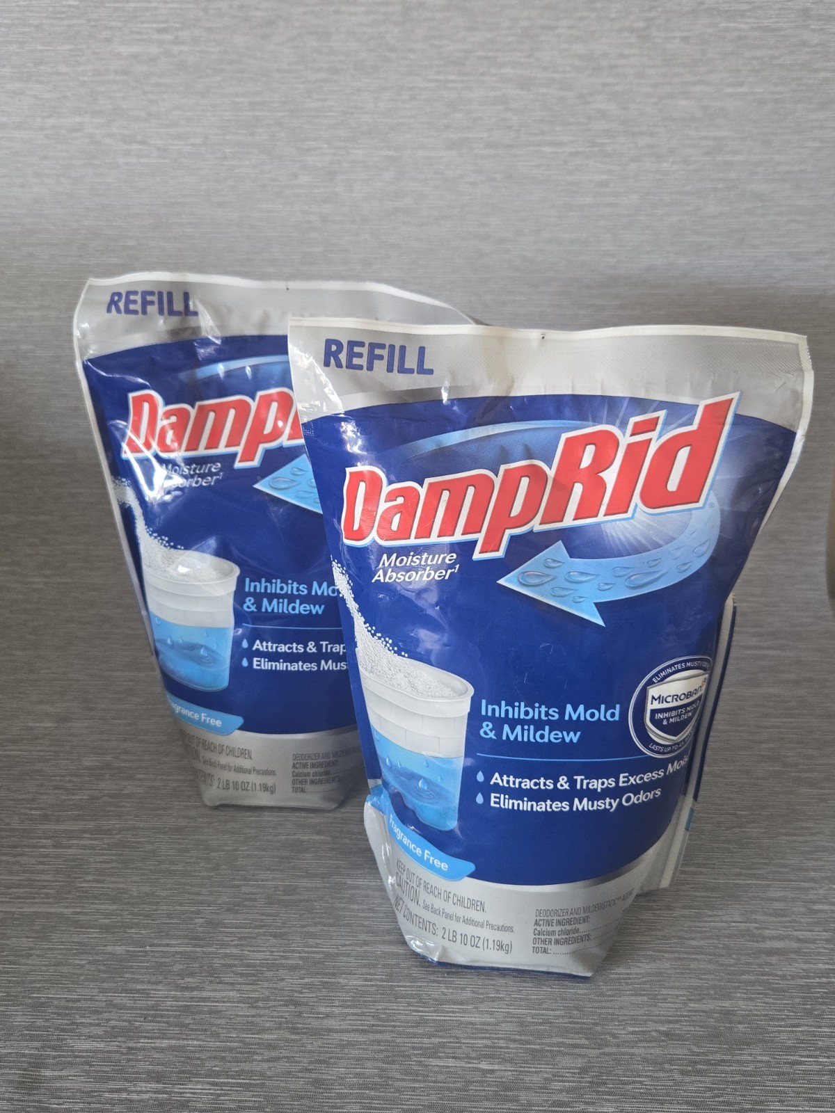 DampRid Moisture Absorber Refill, Pure Linen Scent 44 Oz. Bag, Freshness