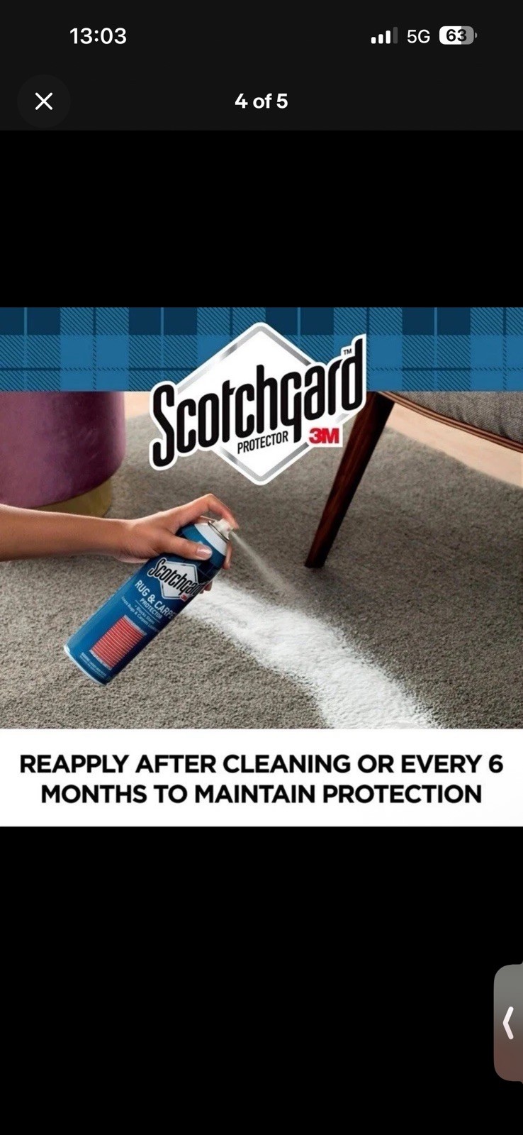 (6 Pack) Scotchgard Rug And Carpet Protector, 17 Oz, Fast Shipping